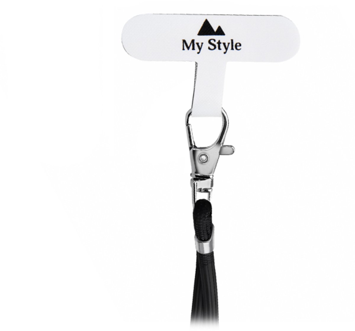 My Style Nylon Patch for Lanyard 5 Pieces - White (No metal ring)