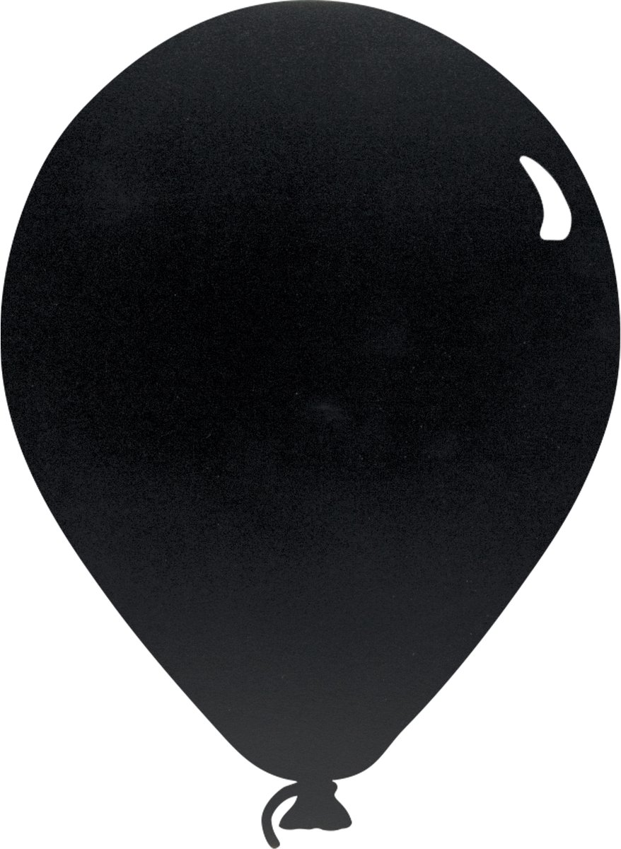 Securit® Silhouette ballonvormig wandkrijtbord in zwart