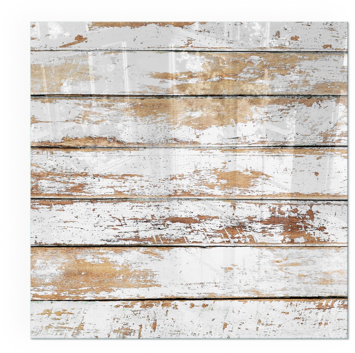 ArtPrintCavePlaat voor onder houtkachel - 50x50cm - Onderplaat kachel - Kachel vloerplaat Wit - Vloerplaat openhaard