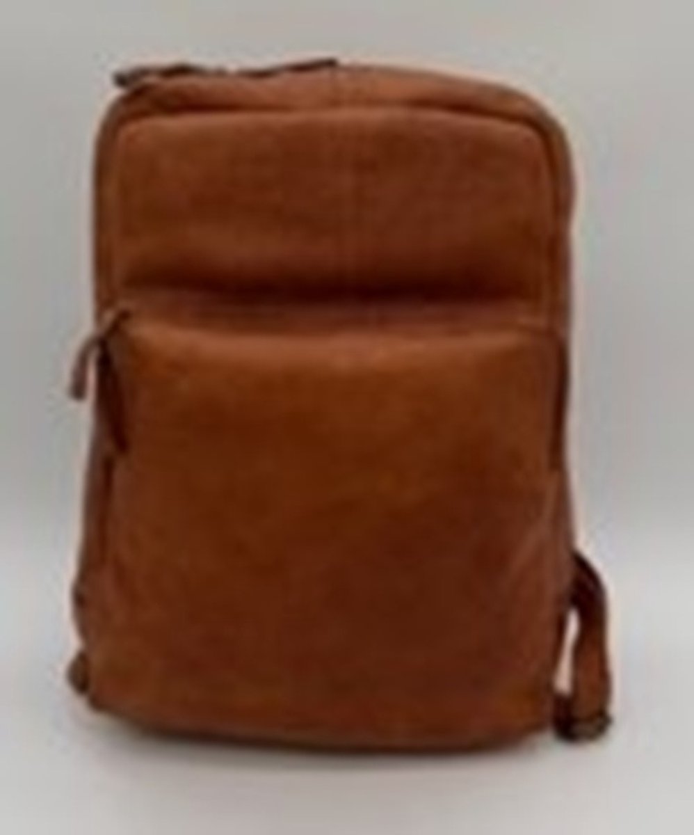 Daniel Ray Nigel Leren Laptoprugzak 15,6 inch - Cognac