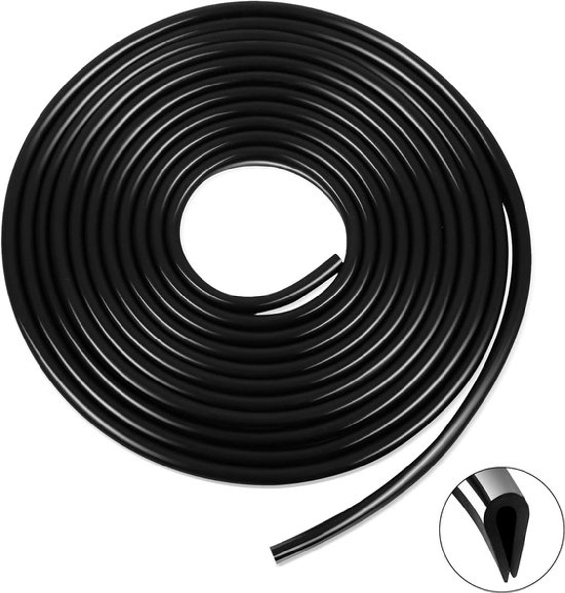Rubberen strips voor randbescherming, krasbestendig, voor autodeur, zwart, 300 cm, zwarte u-afdichting, U-afdichting, u-afdichting, afdichting, u-afdichting, afwerking u joi