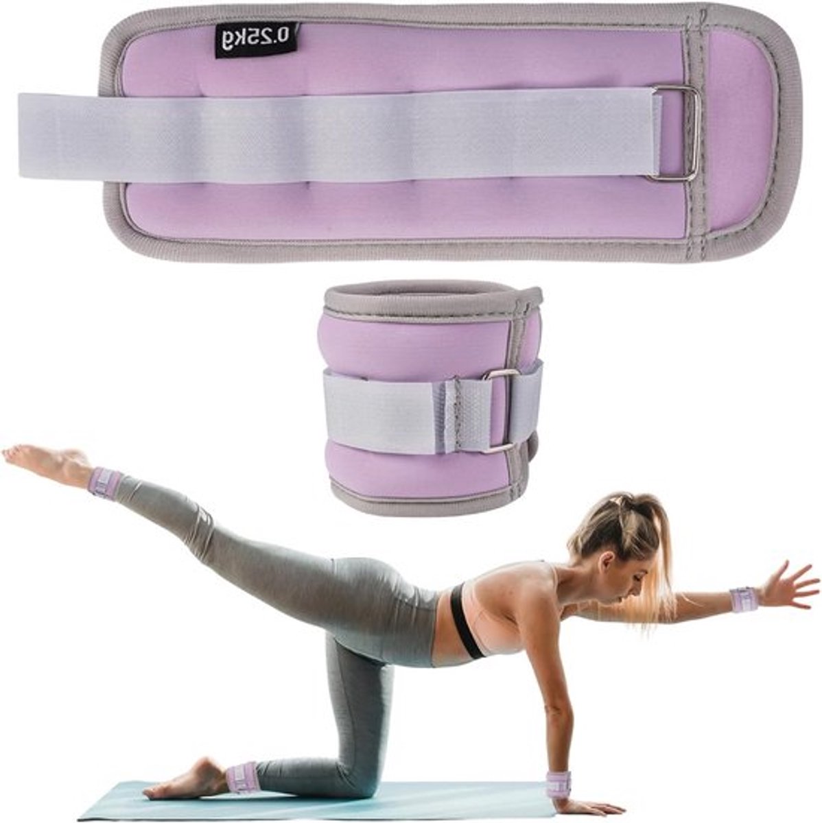Gewichtshandboeien voor Pols en Enkel 0.25 kg - Ideaal voor Fitness, Hardlopen en Gymnastiek, Versterk Je Benen en Verbeter Je Kracht