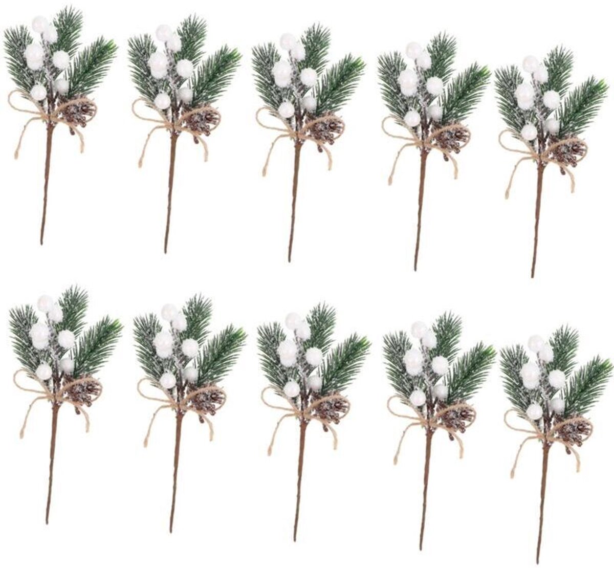 Kunstmatige dennennaalden, kunstmatige plantdecoraties, materialen geschikt voor kerstkransen