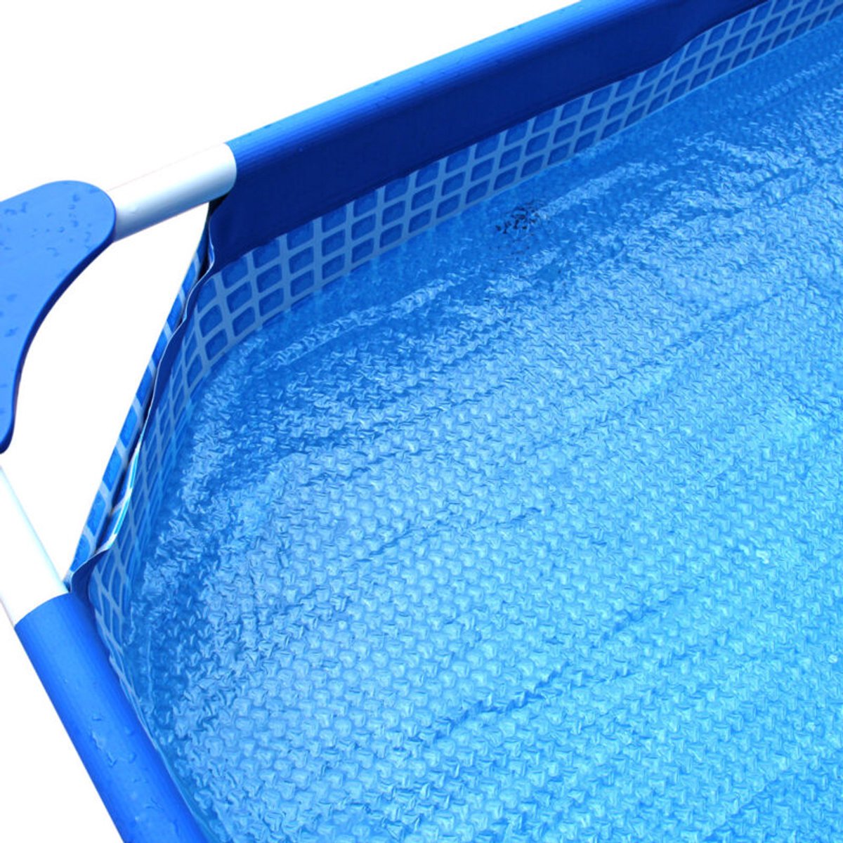 Rechthoekige afdekking geschikt voor bubbelbad 220 cm x 150 cm - Blauw