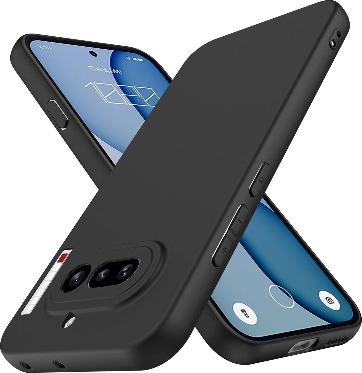 Zwart TPU Hoesje Geschikt voor Nothing Phone (4a) - Back Cover Case - Lichtgewicht - Ultra Dun - Flexibel - Zacht