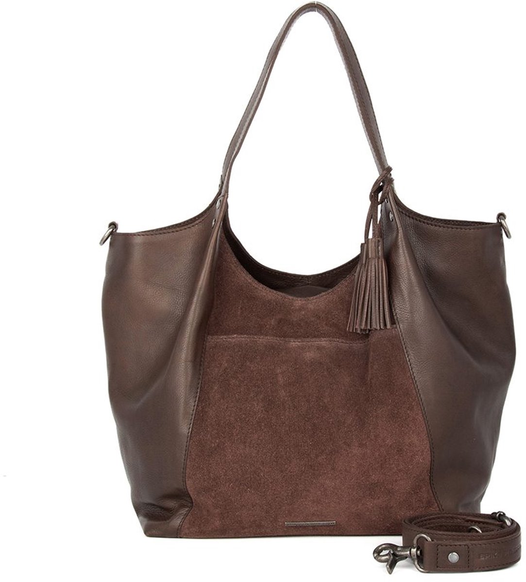 Leren Shopper - Ryana - Donkerbruin