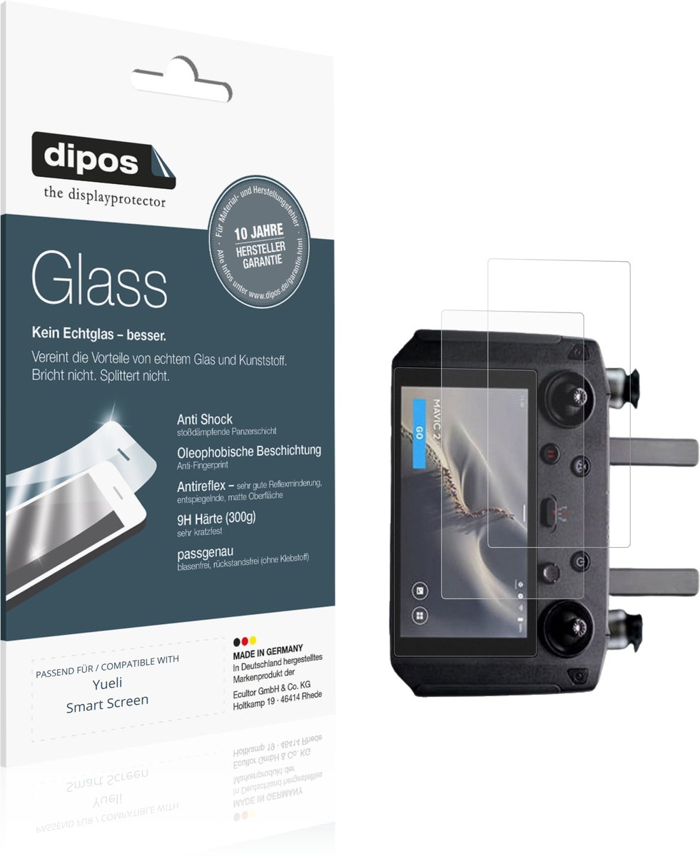 dipos – 2x Matte Pantserfolie geschikt voor Yueli Smart Screen | 9H Screenprotector