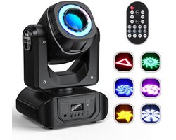 2-pack 150W LED Moving Head Stage Light – DJ Verlichting – Podiumlamp – Disco Licht – Partyverlichting – DMX512 Besturing – 7+1 Gobo Projectoren – Stroboscoopfunctie