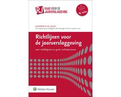 Richtlijnen voor de jaarverslaggeving, middelgrote en grote rechtspersonen 2027