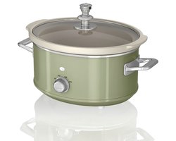 SP® Slowcooker - Warmhoudfunctie - Keramische Binnenpan - Groen - 27cm x 33cm x 22cm