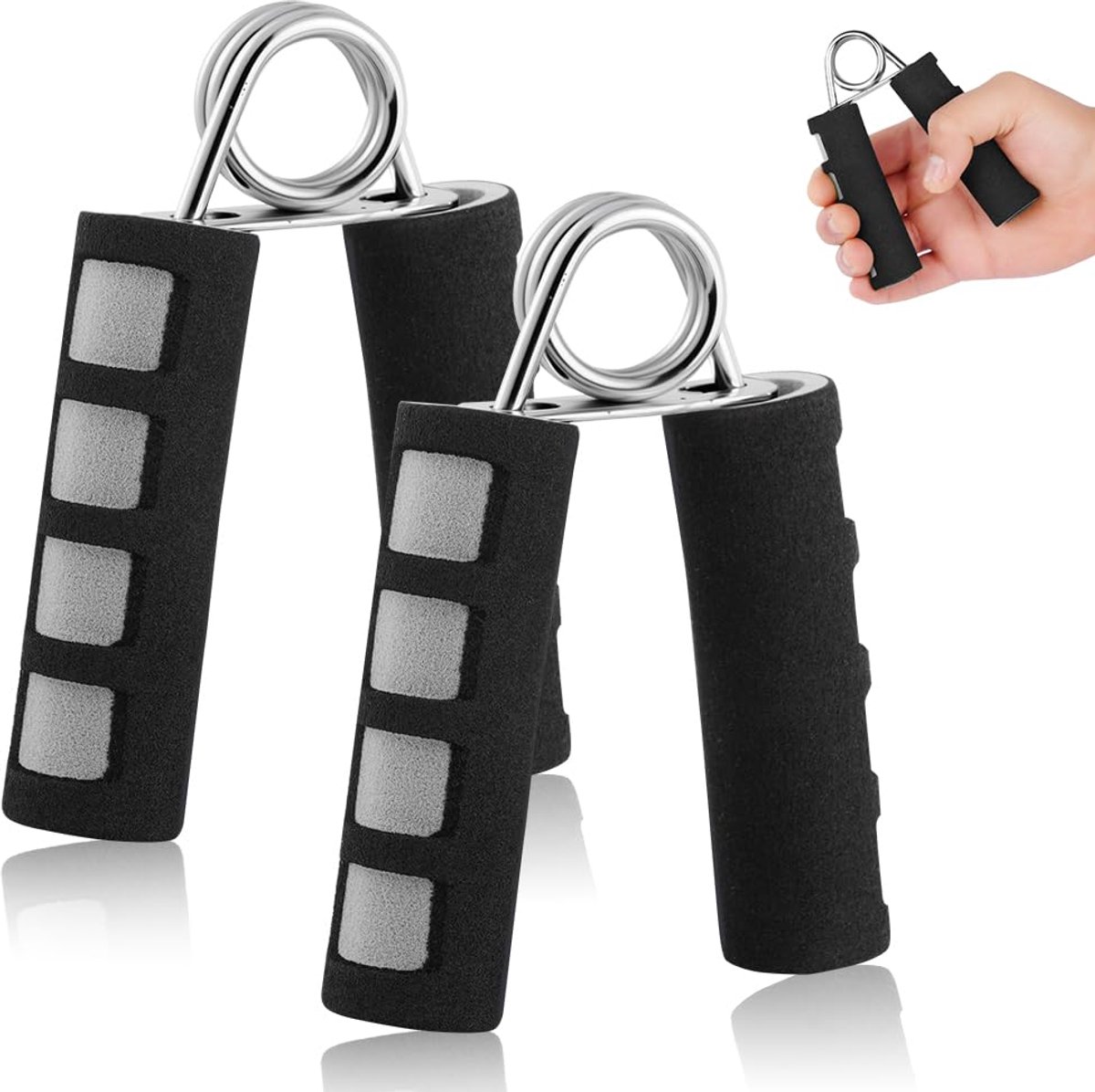 Griffkracht Trainer, 2 Pack Handtrainer voor Spieropbouw en Krachttraining