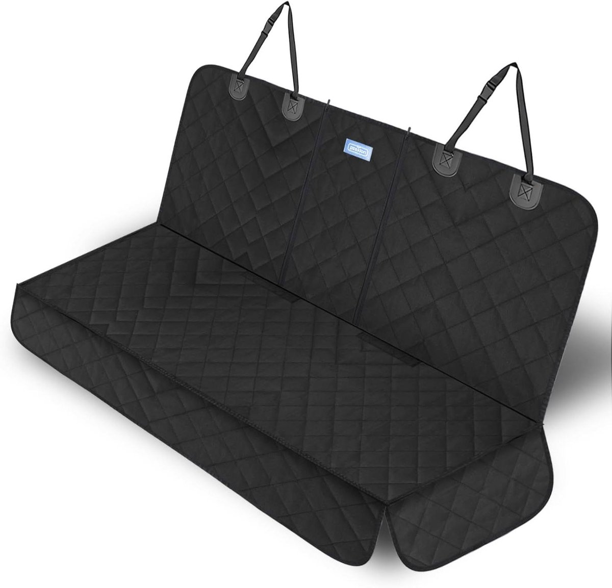 Autostoelhoes - Hondenhoes Achterbank - Huisdier Transport - 4-laags Waterdicht Materiaal - 137 x 121 cm - Zwart