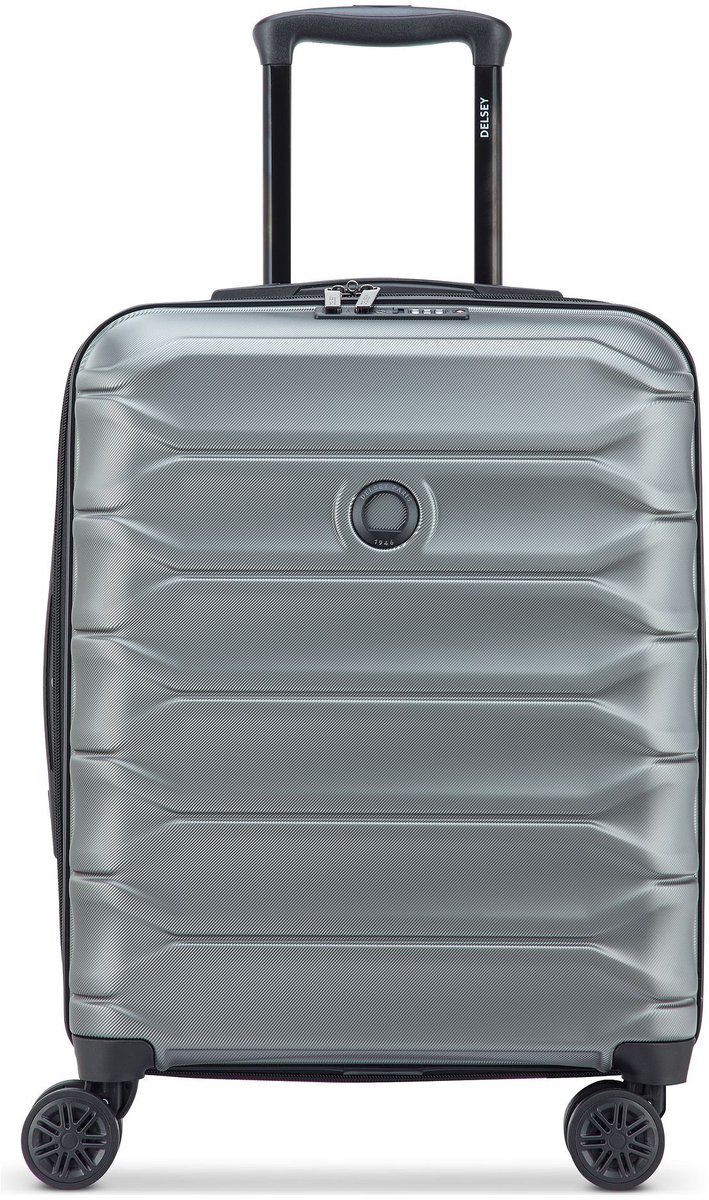 Delsey Paris Meteor 4 wielen Cabinewagen 55 cm met uitbreidingsplooi - Harde bagage - TSA slot - graphite