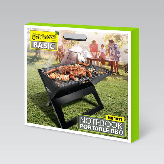Draagbare opvouwbare grill met rooster - Zwart van Bo-Camp — afbeelding 5