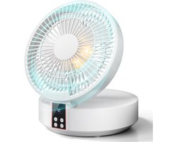 Tafelventilator met afstandsbediening, kleine bureauventilator, USB-oplaadbare ventilator, 3 snelheden, stil, krachtig, draagbaar, ideaal voor slaapkamer en thuis