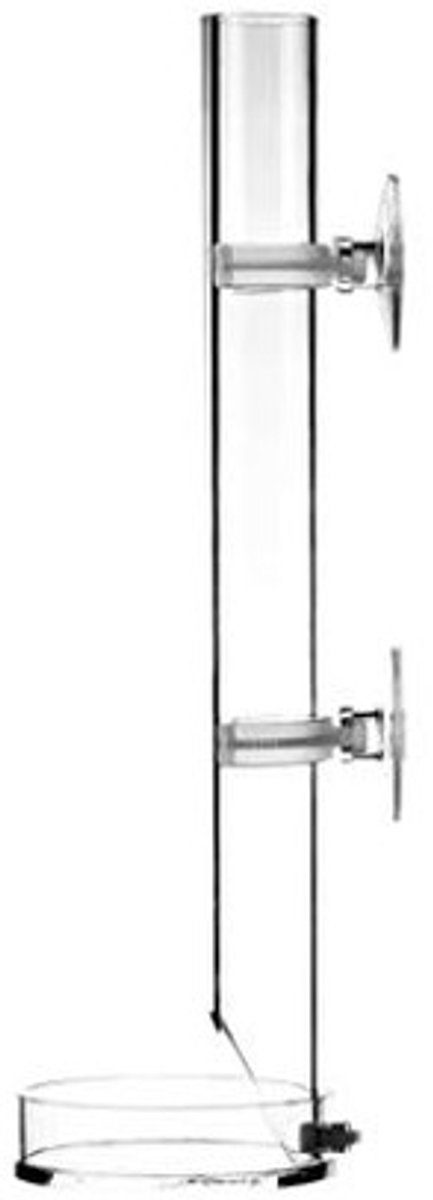 Dailygoods- Voederbuis Duurzaam Acryl - Voeder voor Garnalen - Voeder voor Tropische Vis - Aquarium Voederbuis - 40cm - Eenvoudig te Installeren - Voederbuisje