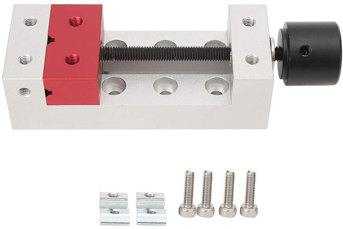 Dailygoods- Bankhamer Mini - Aluminium Legering - 50mm Klem - Precisie Vise - DIY Gereedschap - Schokbestendig en Duurzaam - Bankvise