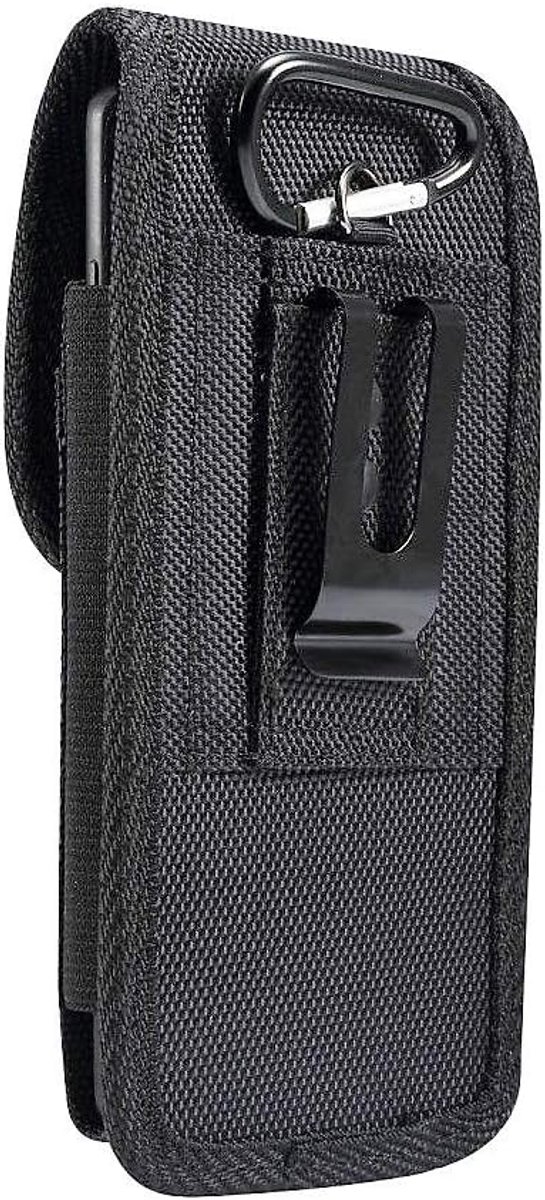 Belt Holster with Metal Clip and Card Holder voor Tecno Camon 12 Pro (2019) - Black