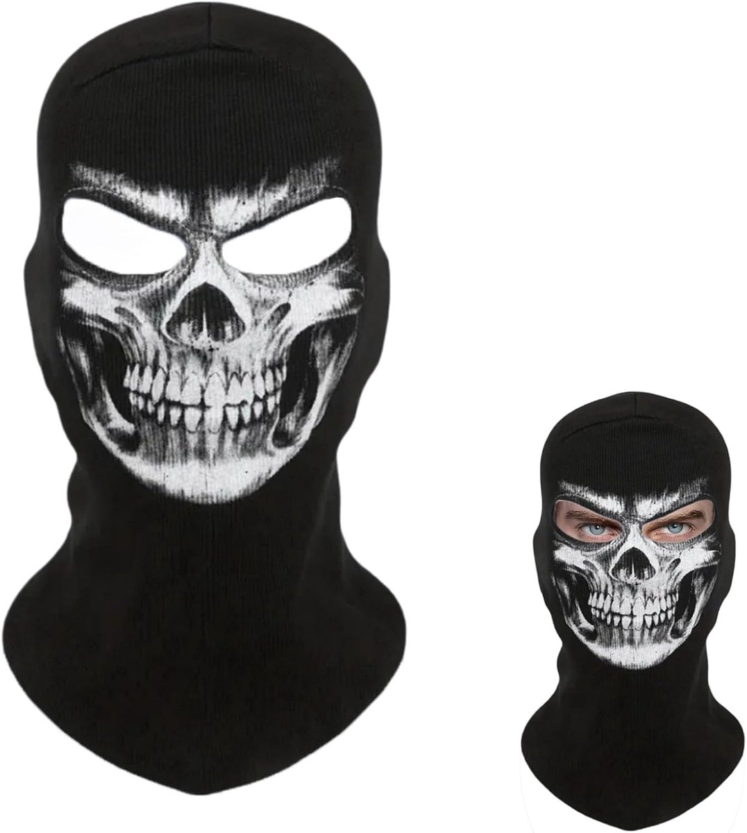 Balaclava Mark Schedelmasker Ghost Death Mark, Outdoor Rijmasker Halloween Cos Kostuummaskers