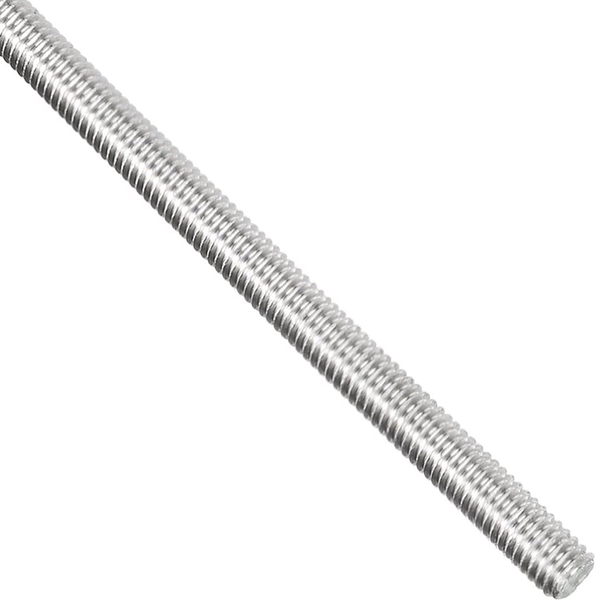 sourcing map Schroefdraadstang M4 x 250 mm roestvrij staal 304, 0,7 mm pitch linkse schroefdraad, 1 stang, volledig schroefdraad voor doe-het-zelfprojecten