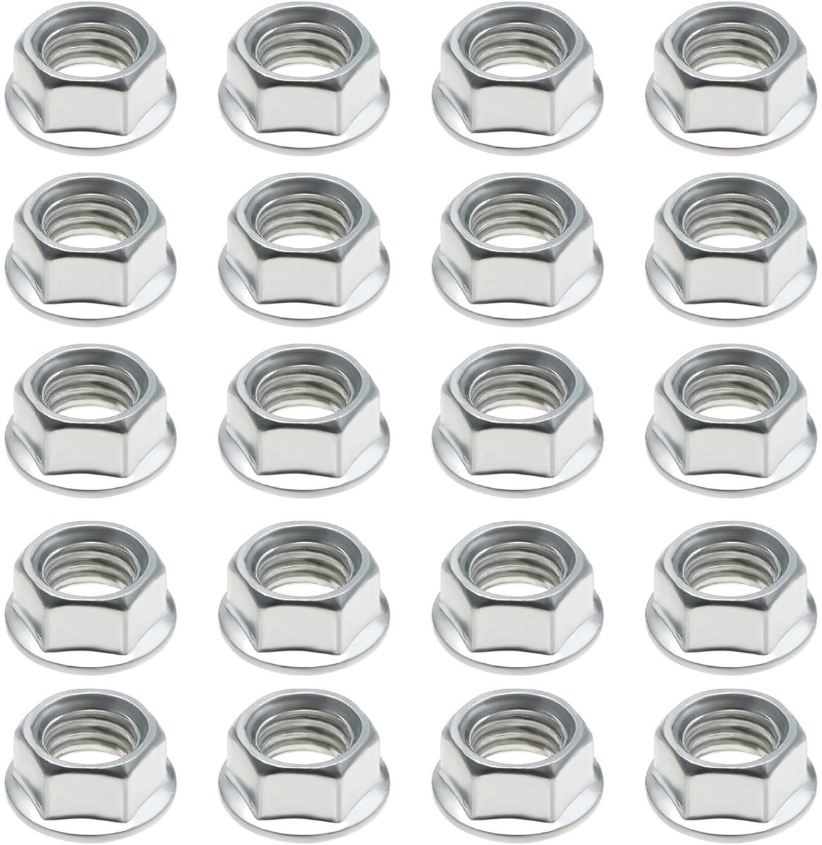 20 stuks koppel omvormer moer diameter 10 mm bodemdiameter 14 mm koppelingsmoer compatibel met Biaqiao Sfera RST NSL NRG TPH zilver