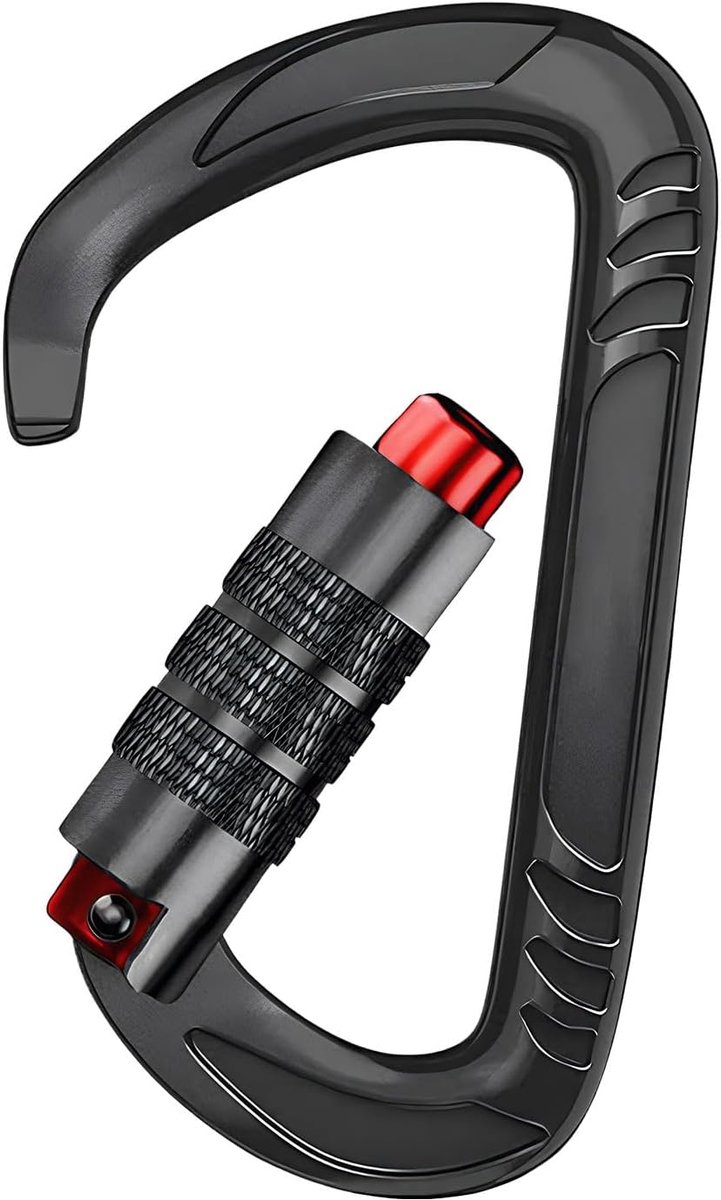 Klimkarabiner,Buitensportuitrusting van Aluminiumlegering - Rotsklimmen Karabiners,Voor Kamperen, Hiken, Hangmat, Huisdieren, Hondentuigen en Sleutelhangers