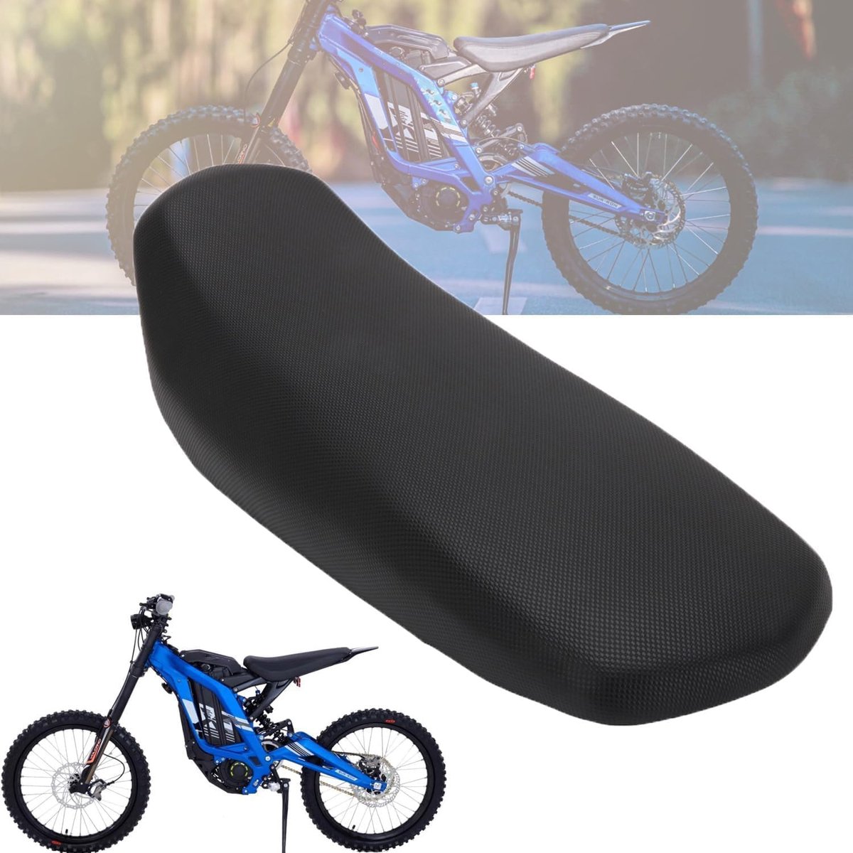 Seat Pad voor Motorfiets, Dirt Bike en Mini Bike - Accessoire voor Sur Ron Light Bee X - Zwart