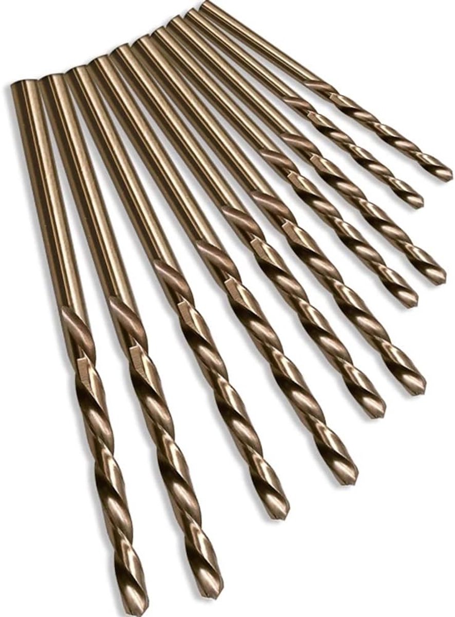 10 stks HSS M35 Kobaltboor 1 mm 1,5 mm 2 mm 2,5 mm 3 mm gebruikt voor roestvrij staal