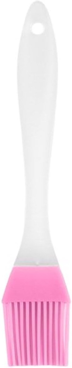 Baking Brush 20 cm - Siliconen - Roze/Transparant - Voor gelijkmatig bestrijken - SnelShoppen