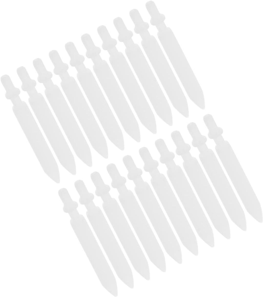 20 stuks verwisselbare punten voor acrylmarkers, nylon markeerpunten, vervanging voor kleurpotloden, lesaccessoires, penpunten voor acrylstiften