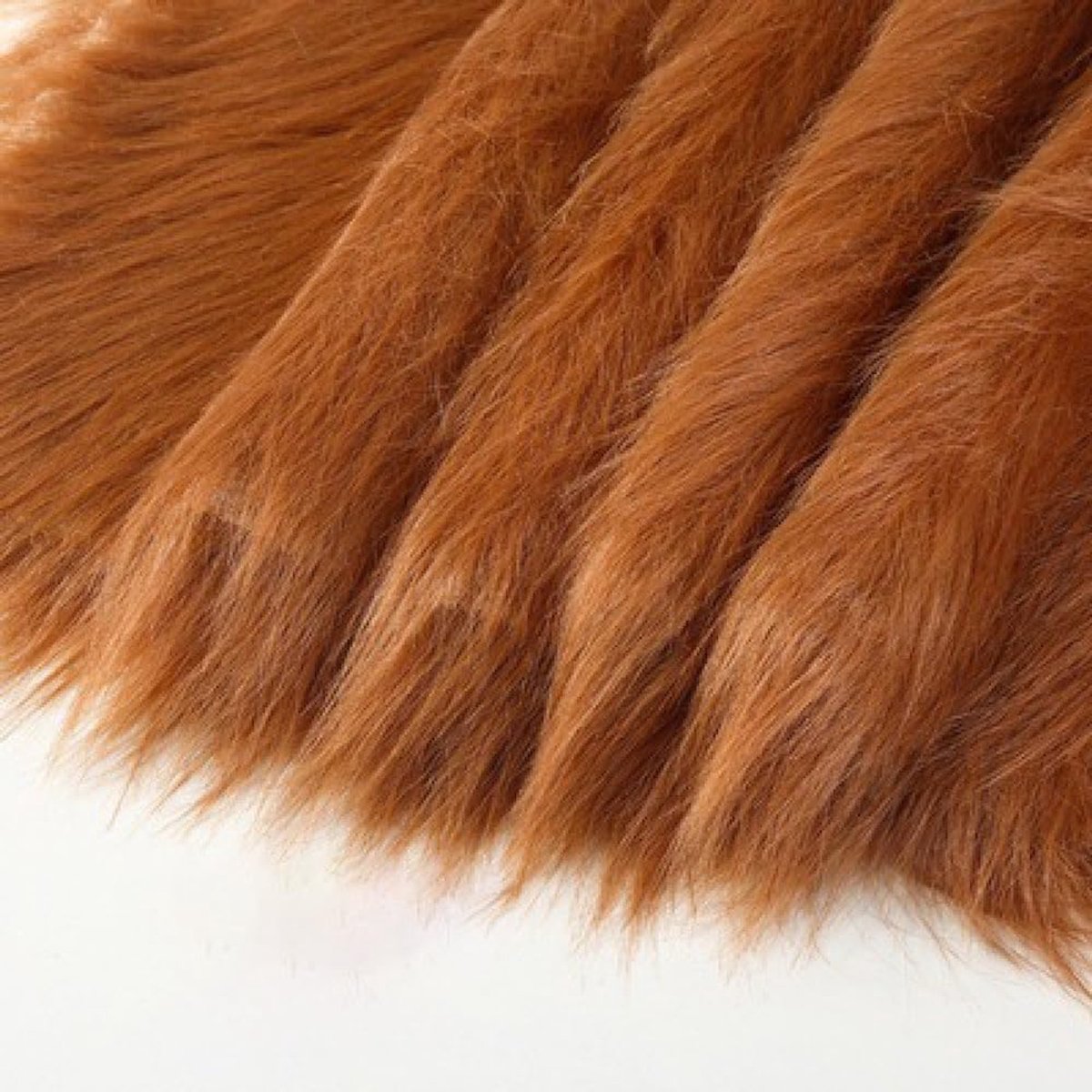 20cmx180cm Fluffy Faux Fur Ribbon Kunstpelz Band Faux Fur Fabric Dekoband Zierband Plüsch Trim Plüschstoff Plüschband Boorden Banden om te naaien Kleding Kerstdecoratie,Koffie