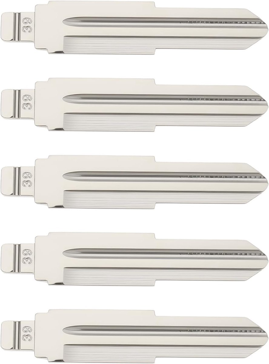 5 stks Autosleutel Blade Blank AUTKB032 Compatibel met Daewoo Compatibel met Chevrolet