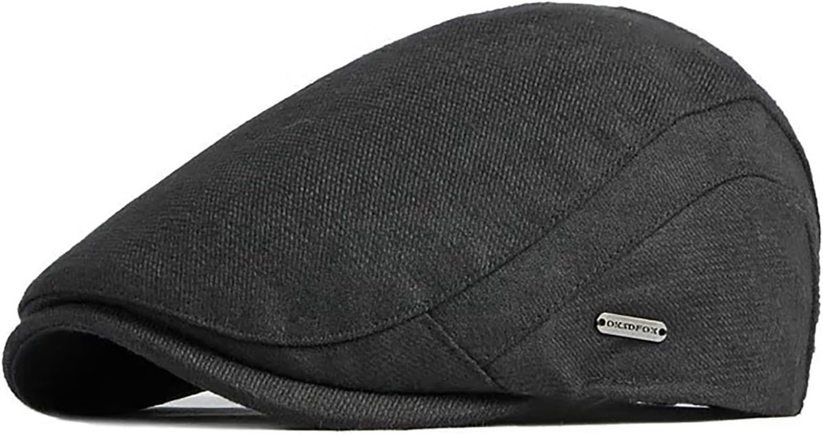 Platte Petten Flat Baret Cap,Baskenmuts Driving Cap Krantenjongenspet Duckbill Hat Irish Gatsby Verstelbare Ivy Cap