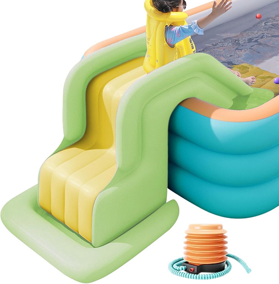 Waterglijbaan, grappig spel, en entertainment | Opblaasbaar waterglijbaan speelgoed voor terras, achtertuin, gazon, park en speelcentrum
