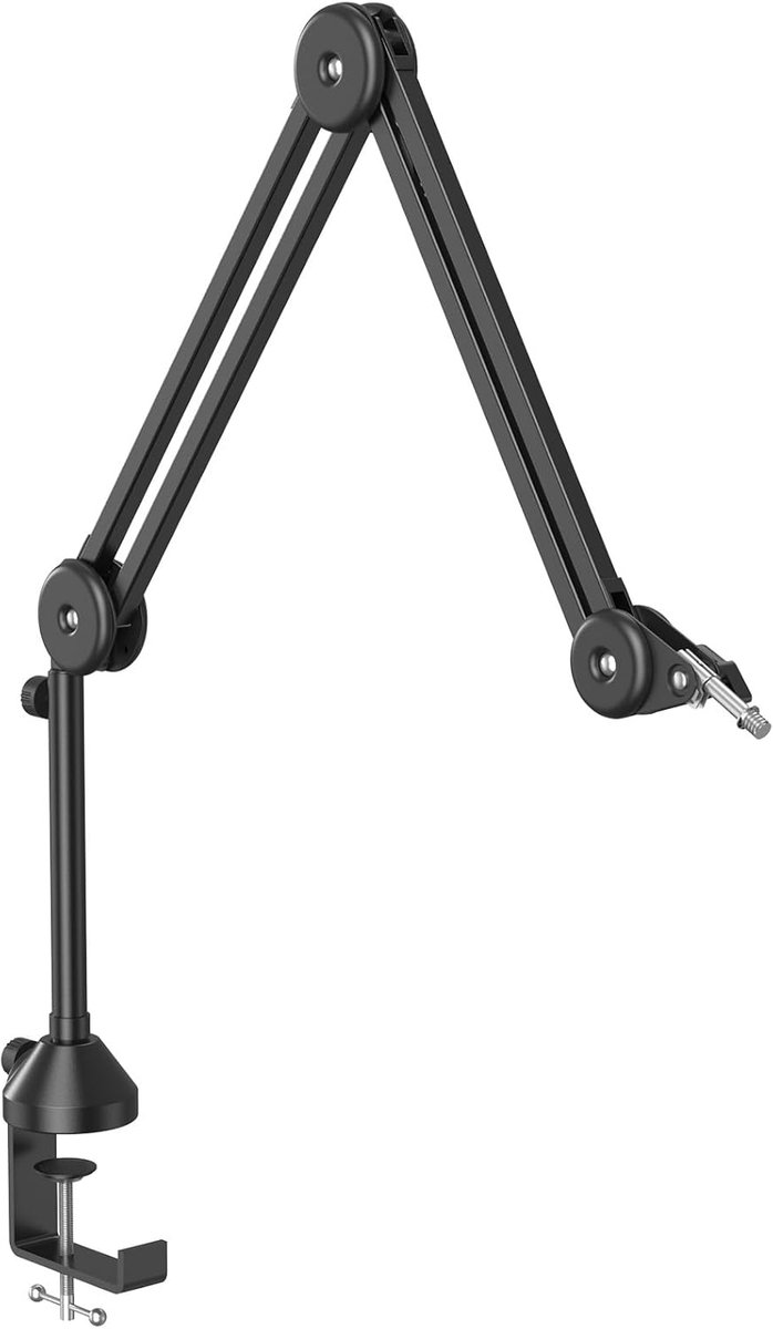 Yeti Microfoon Boom Arm, Tonor Microfono Stand Desk met High Riser voor Shure Rode Razer Elgato, volledig verstelbaar perfect voor podcasts, streaming, gaming, thuiskantoor, opname T50