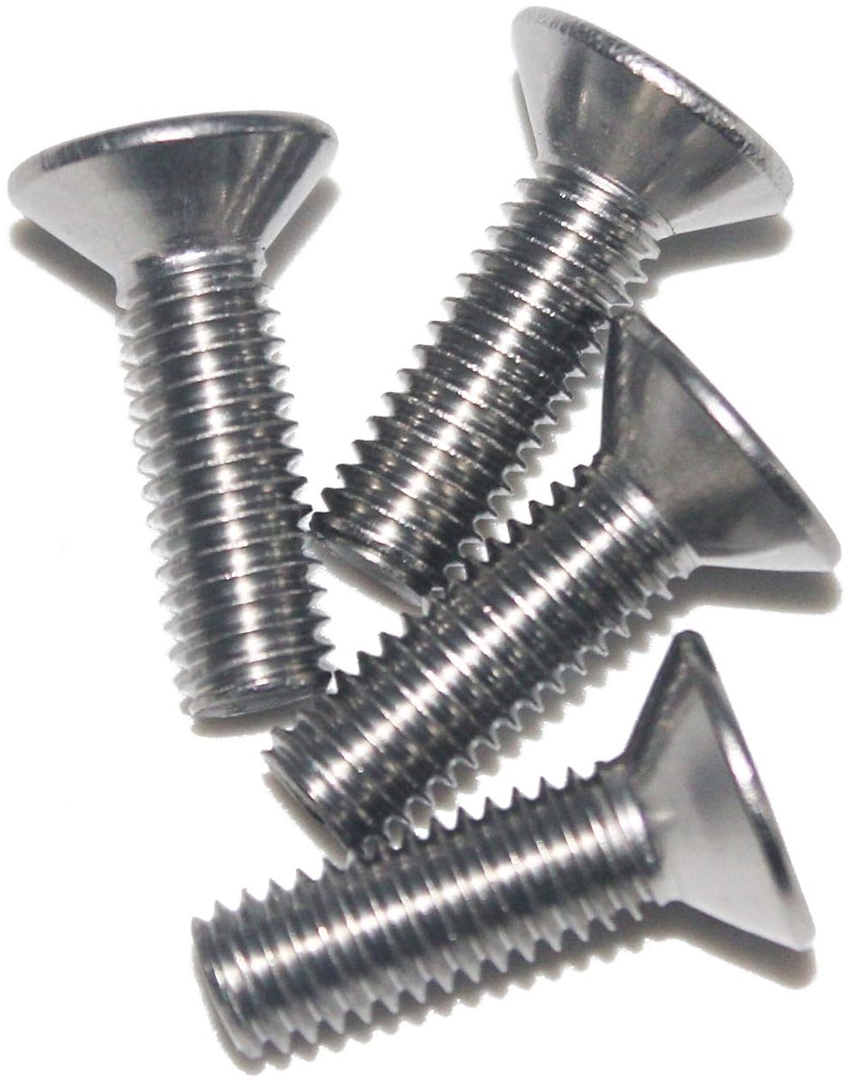 M8 x 25 mm, roestvrij staal V2A VA A2, DIN 7991 / ISO 10642, binnenzeskant, 20 stuks