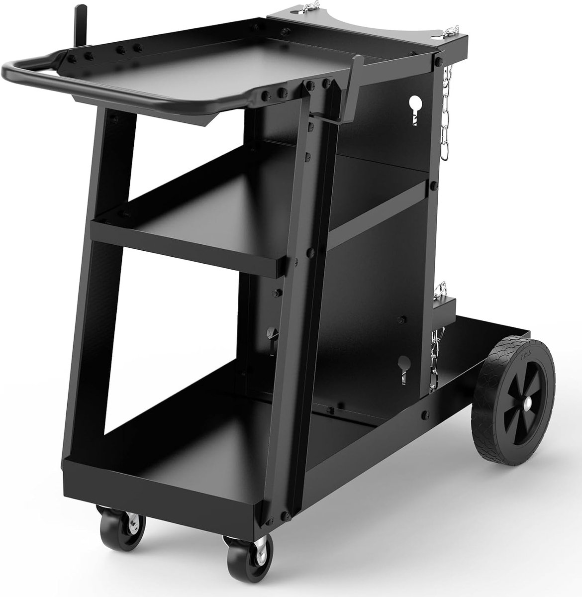 Mobiele laswagen met kanteltafel - 360° draaibaar - ruime opbergruimte - ideaal voor MIG/TIG lassen - ShopVlot