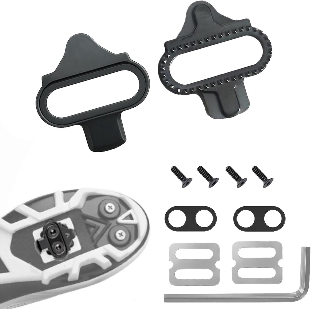 Fietsschoenconverter Premium - chroom-molybdeen staal - antislipplaten - optimale krachtoverbrenging - SnelShoppen