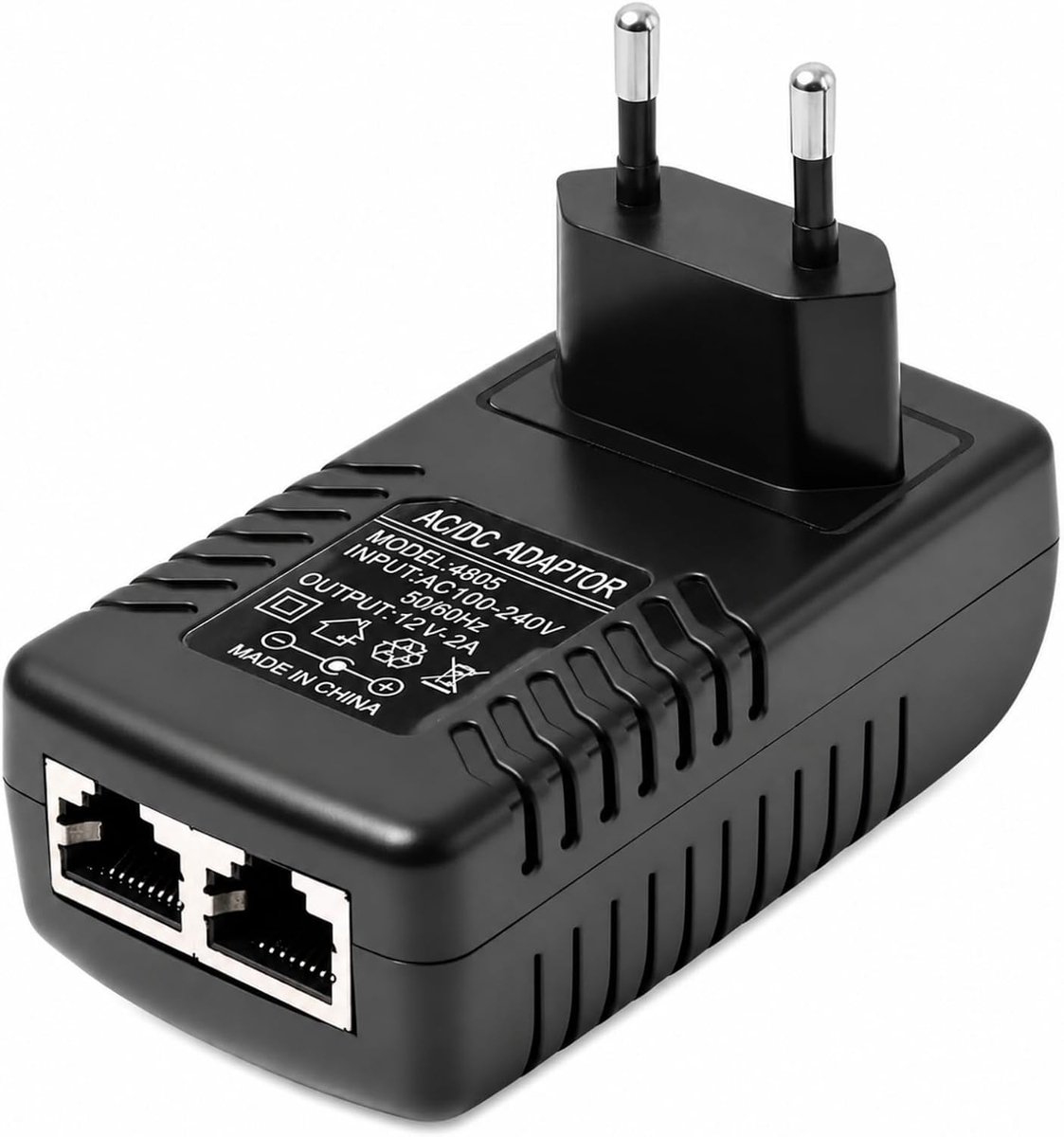 Poe-adapter 12V 2A - Compact ontwerp - Betrouwbare stroomvoorziening - Ideaal voor IP-camera's - SnelShoppen