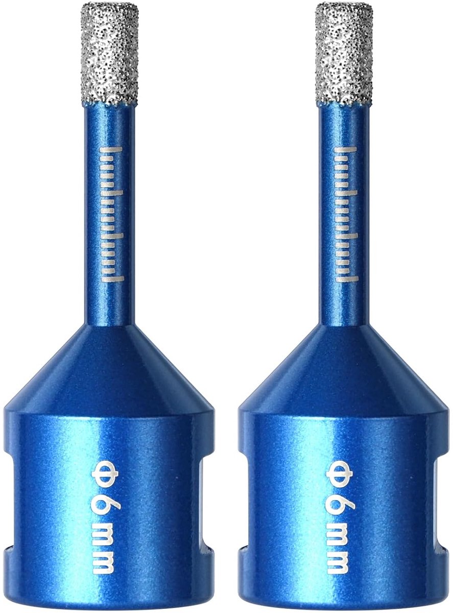 Diamant Boor Bit 6mm - Vacuüm Gelaste Diamantkroon - Voor Keramiek, Graniet en Glas - Snel en Efficiënt Boren - SnelShoppen