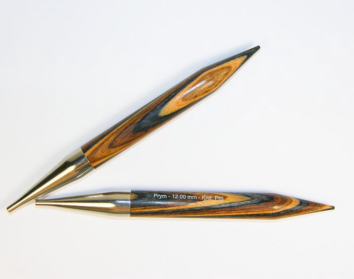 Prym Houten Breinaald Tips 12.8cm - Verlengstukken voor Rondbreinaalden
