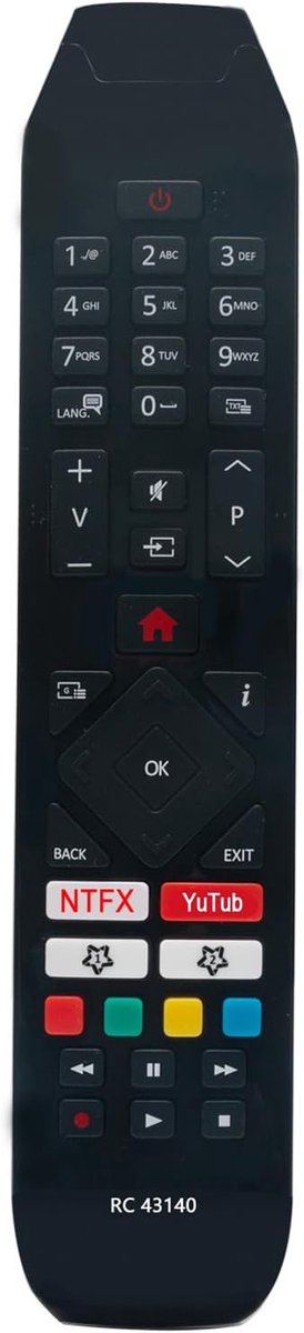 Afstandsbediening voor Hitachi TV 55HL8000 55HL7000 - Universeel - Eenvoudig in gebruik - Betrouwbare vervanger - ShopVlot
