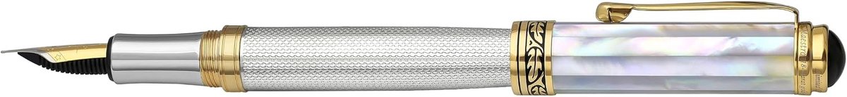 Vulpen Fijn - 925 Sterling Zilver met Moeder van Parel - Handgemaakt, Beperkte Editie, Uniek Geschenk - ShopVlot