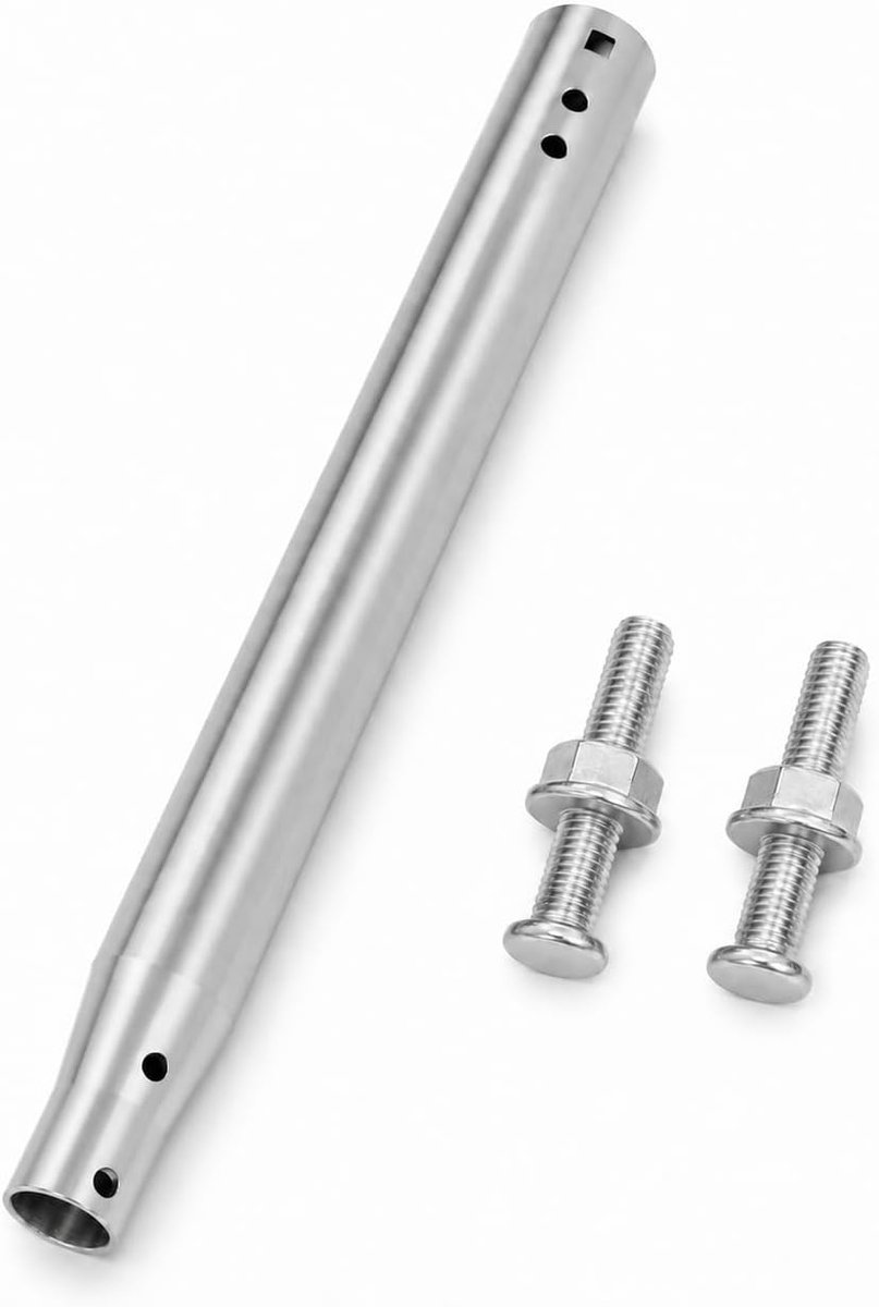 Antenneverlengbuis 35,5 cm - ijzeren steunstang - verstelbaar - perfect voor PRUBOVI houders - ShopVlot