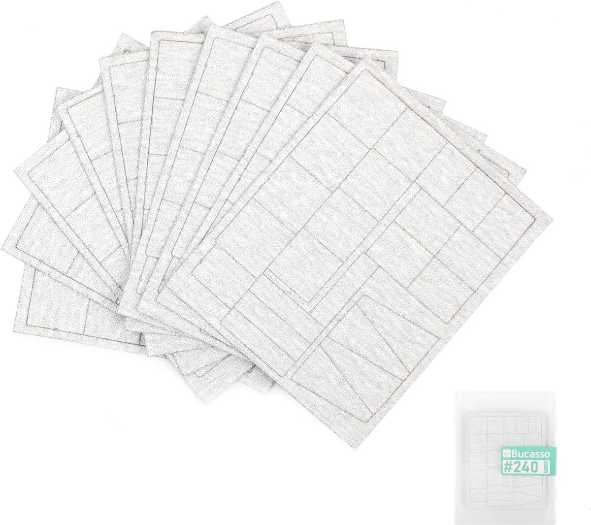 Schuurpapier voor RSH-1000 schuurmachine - 10 stuks 240 korrel - perfect voor gladde oppervlakken - ShopVlot