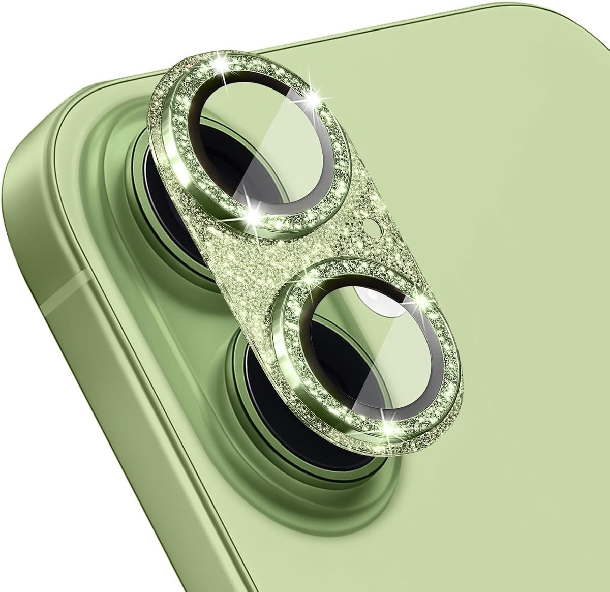 Camera lens protector - Tempered glass - Bling glitter - HD helder voor 17 - ShopVlot