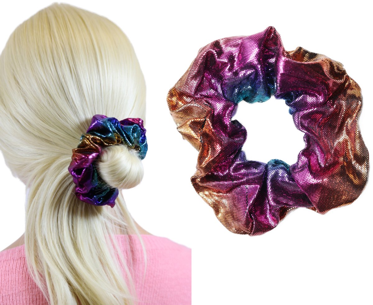 Zachte scrunchie haarband - materiaal badstof
