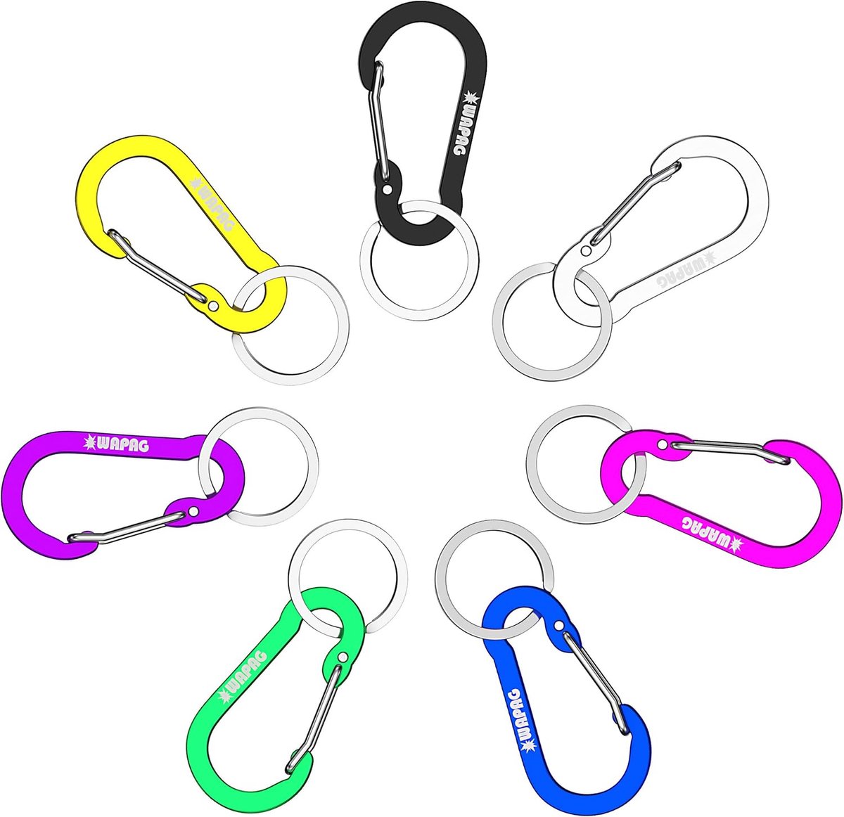 Carabiner haak 5cm - lichtgewicht aluminium - multifunctioneel - ideaal voor dagelijks gebruik - ShopVlot
