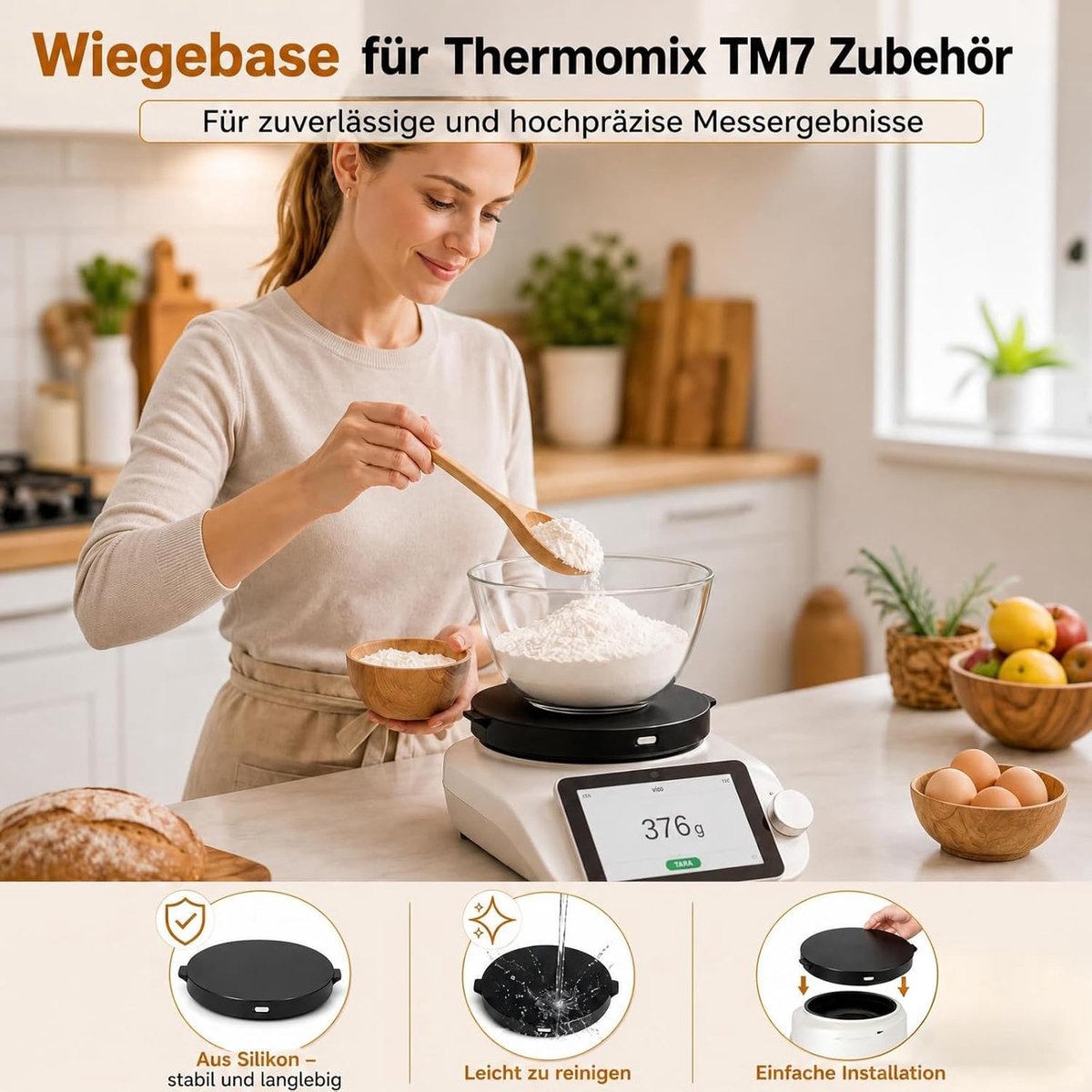 Weegplaat voor Thermomix TM7 - Precisie weegschaal - Voor nauwkeurig koken - 1 stuk - ShopVlot