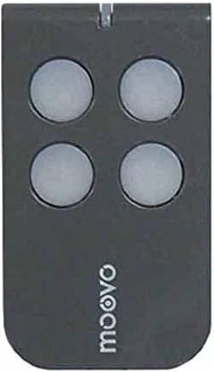 Télécommande 4 toetsen - 433 MHz rolling code - voor eenvoudige bediening - compatibel met verschillende apparatuur - ShopVlot